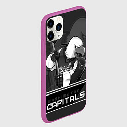 Чехол iPhone 11 Pro матовый Washington Capitals: Mono, цвет: 3D-фиолетовый — фото 2