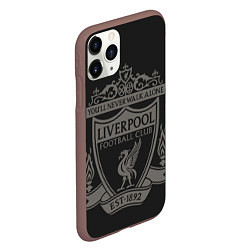 Чехол iPhone 11 Pro матовый Liverpool - Classic Est 1892, цвет: 3D-коричневый — фото 2