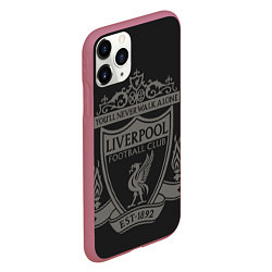 Чехол iPhone 11 Pro матовый Liverpool - Classic Est 1892, цвет: 3D-малиновый — фото 2