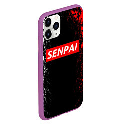 Чехол iPhone 11 Pro матовый SENPAI, цвет: 3D-фиолетовый — фото 2