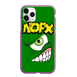 Чехол iPhone 11 Pro матовый NOFX Face, цвет: 3D-фиолетовый