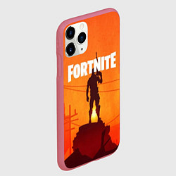 Чехол iPhone 11 Pro матовый Fortnite, цвет: 3D-малиновый — фото 2