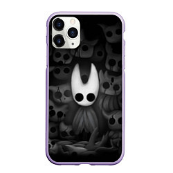 Чехол iPhone 11 Pro матовый Hollow Knight, цвет: 3D-светло-сиреневый