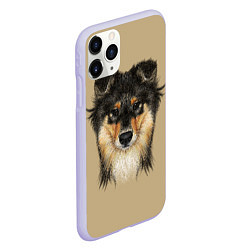 Чехол iPhone 11 Pro матовый Rouge Collie, цвет: 3D-светло-сиреневый — фото 2