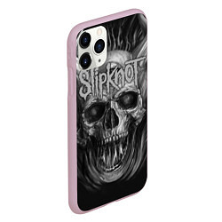 Чехол iPhone 11 Pro матовый Slipknot: Devil Skull, цвет: 3D-розовый — фото 2