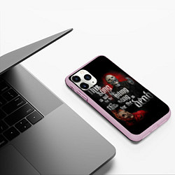 Чехол iPhone 11 Pro матовый Slipknot: This Song, цвет: 3D-розовый — фото 2