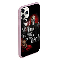 Чехол iPhone 11 Pro матовый Slipknot: This Song, цвет: 3D-розовый — фото 2