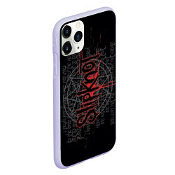Чехол iPhone 11 Pro матовый Slipknot: Pentagram, цвет: 3D-светло-сиреневый — фото 2