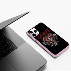 Чехол iPhone 11 Pro матовый Slipknot 1995, цвет: 3D-розовый — фото 2