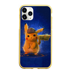 Чехол iPhone 11 Pro матовый Pika Pika, цвет: 3D-желтый