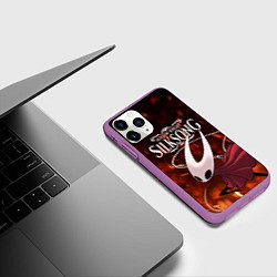 Чехол iPhone 11 Pro матовый Hollow Knight: Silksong, цвет: 3D-фиолетовый — фото 2