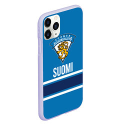 Чехол iPhone 11 Pro матовый Сборная Финляндии, цвет: 3D-светло-сиреневый — фото 2