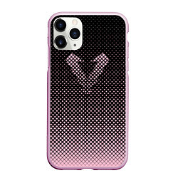 Чехол iPhone 11 Pro матовый Apex Legends В Горошек, цвет: 3D-розовый