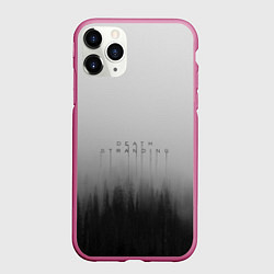 Чехол iPhone 11 Pro матовый Death Stranding Лес, цвет: 3D-малиновый