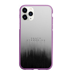 Чехол iPhone 11 Pro матовый Death Stranding Лес, цвет: 3D-фиолетовый