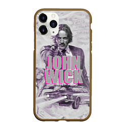 Чехол iPhone 11 Pro матовый John Wick, цвет: 3D-коричневый