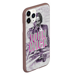 Чехол iPhone 11 Pro матовый John Wick, цвет: 3D-коричневый — фото 2