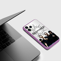 Чехол iPhone 11 Pro матовый Godsmack, цвет: 3D-фиолетовый — фото 2