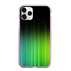 Чехол iPhone 11 Pro матовый Неоновые полосы - Минимализм, цвет: 3D-розовый
