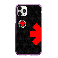 Чехол iPhone 11 Pro матовый RED HOT CHILI PEPPERS, цвет: 3D-фиолетовый