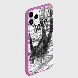 Чехол iPhone 11 Pro матовый Korn: The Nothing, цвет: 3D-фиолетовый — фото 2