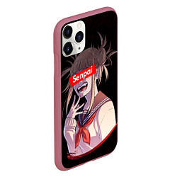 Чехол iPhone 11 Pro матовый Senpai My Hero Academia, цвет: 3D-малиновый — фото 2