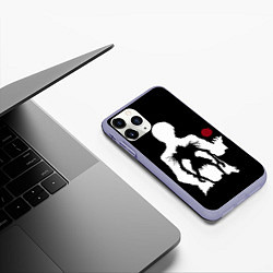 Чехол iPhone 11 Pro матовый Рюк в свете, цвет: 3D-светло-сиреневый — фото 2