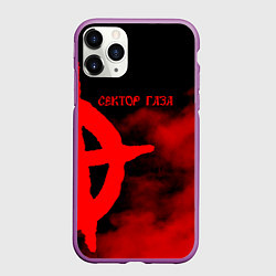Чехол iPhone 11 Pro матовый Сектор Газа, цвет: 3D-фиолетовый