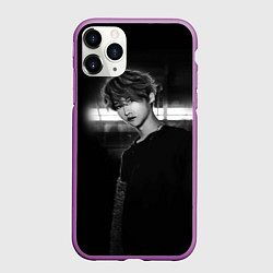 Чехол iPhone 11 Pro матовый Stray Kids, цвет: 3D-фиолетовый