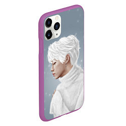 Чехол iPhone 11 Pro матовый Stray Kids, цвет: 3D-фиолетовый — фото 2