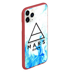 Чехол iPhone 11 Pro матовый 30 SECONDS TO MARS, цвет: 3D-красный — фото 2