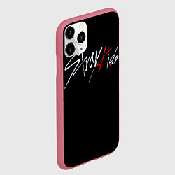 Чехол iPhone 11 Pro матовый Stray Kids, цвет: 3D-малиновый — фото 2