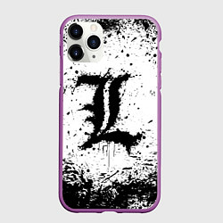 Чехол iPhone 11 Pro матовый L textured, цвет: 3D-фиолетовый