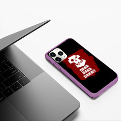 Чехол iPhone 11 Pro матовый Daka-дакка: орки, цвет: 3D-фиолетовый — фото 2
