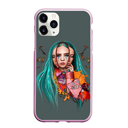 Чехол iPhone 11 Pro матовый BILLIE EILISH, цвет: 3D-розовый