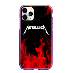 Чехол iPhone 11 Pro матовый METALLICA НА СПИНЕ