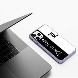 Чехол iPhone 11 Pro матовый Death Note 2, цвет: 3D-светло-сиреневый — фото 2