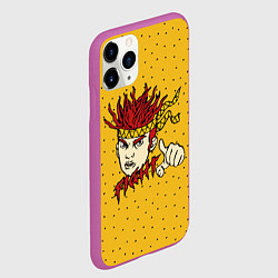 Чехол iPhone 11 Pro матовый GONE Fludd - FIGHT, цвет: 3D-фиолетовый — фото 2