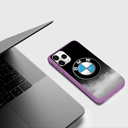 Чехол iPhone 11 Pro матовый BMW, цвет: 3D-фиолетовый — фото 2