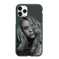 Чехол iPhone 11 Pro матовый BILLIE EILISH, цвет: 3D-темно-зеленый