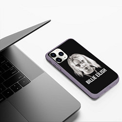 Чехол iPhone 11 Pro матовый BILLIE EILISH, цвет: 3D-серый — фото 2