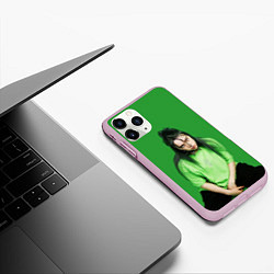 Чехол iPhone 11 Pro матовый BILLIE EILISH, цвет: 3D-розовый — фото 2