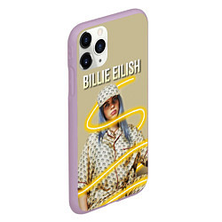 Чехол iPhone 11 Pro матовый BILLIE EILISH, цвет: 3D-сиреневый — фото 2