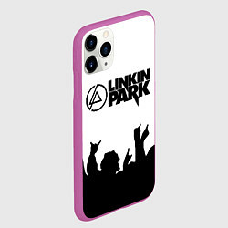 Чехол iPhone 11 Pro матовый LINKIN PARK, цвет: 3D-фиолетовый — фото 2