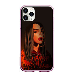 Чехол iPhone 11 Pro матовый Billie Eilish: Red Head, цвет: 3D-розовый