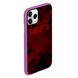 Чехол iPhone 11 Pro матовый LUCIFER КРЫЛЬЯ, цвет: 3D-фиолетовый — фото 2