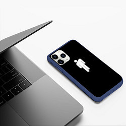 Чехол iPhone 11 Pro матовый BILLIE EILISH, цвет: 3D-тёмно-синий — фото 2