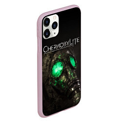 Чехол iPhone 11 Pro матовый CHERNOBYLITE ПРОТИВОГАЗ, цвет: 3D-розовый — фото 2
