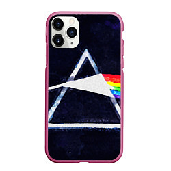 Чехол iPhone 11 Pro матовый PINK FLOYD, цвет: 3D-малиновый