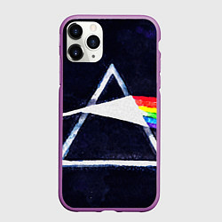 Чехол iPhone 11 Pro матовый PINK FLOYD, цвет: 3D-фиолетовый
